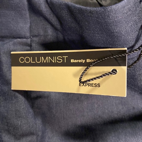 EXPRESS columnist pant, barely boot cut, NWT. Dark denim look trouser - Picture 3 of 5